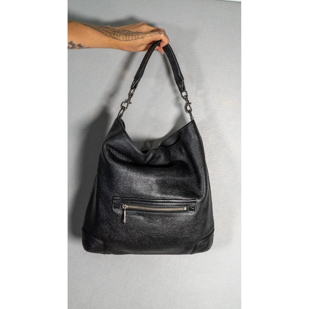 Rebecca Minkoff Black Leather Hobo Shoulder Bag Large Slouchy Purse Handbag